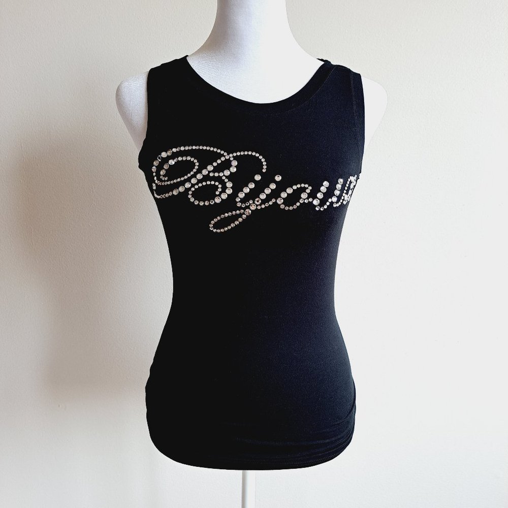 VDP Italian Women's Black Tank Top Shirt Size 42 / S